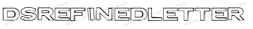DSRefinedLetter B字体转换